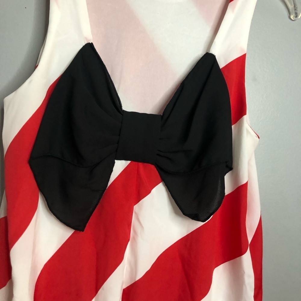 Everly Nordstrom red and white striped sleeveless top Stitch Fix Sz Sm - Picture 6 of 8